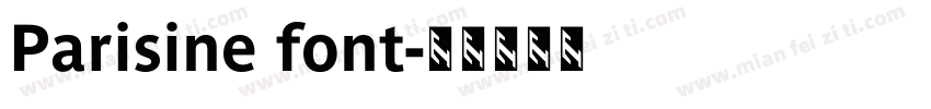 Parisine font字体转换